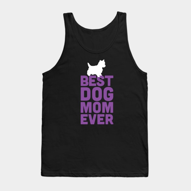 Best Westie Dog Mom Ever - Purple Dog Lover Gift Tank Top by Elsie Bee Designs
